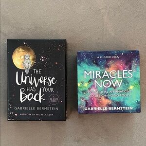 Gabrielle Bernstein Universe Has Your Back and Miracles Now Card Decks
